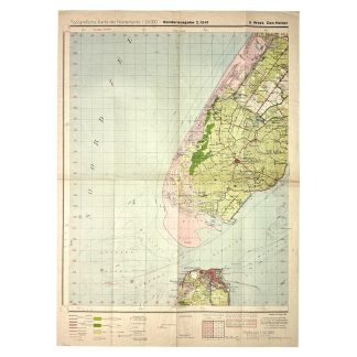 Original WWII German map of Den Helder/Texel
