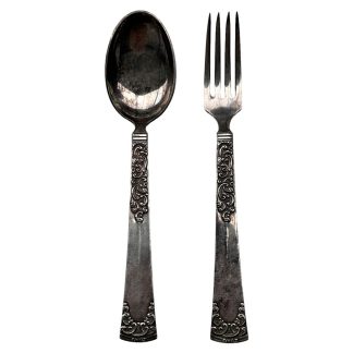 Original WWII German spoon and fork from Norway 1942
