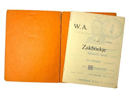 Original WWII Dutch NSB W.A. ID booklet