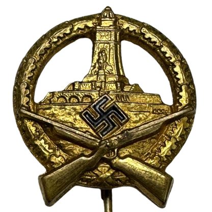 Original WWII German Reichskriegerbund Kyffhäuser shootingprice stickpin in gold