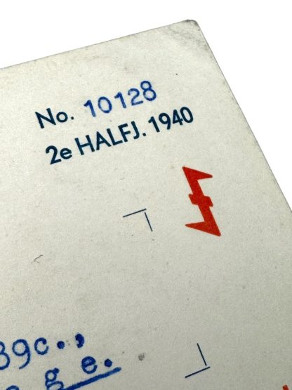 Original WWII Dutch NSB national broadcast membership card and NSB membership card
