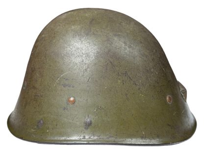 Original WWII M41 KNIL helmet captured by the Japanese army