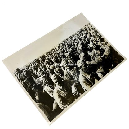 Original WWII German large size photo - Russian prisoners of war