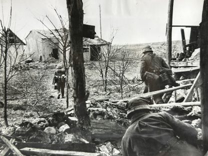 Original WWII German large size photo - German frontline at Kuban