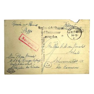 Original WWII Dutch NSKK volunteer field post card