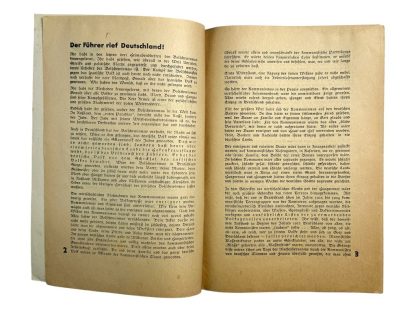 Original WWII German Hitlerjugend 'Die Kameradschaft' booklet