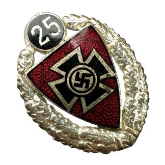 Original WWII German NSKOV 25 years pin