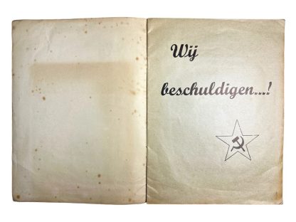 Original WWII Dutch collaboration brochure ‘Wij beschuldigen…’