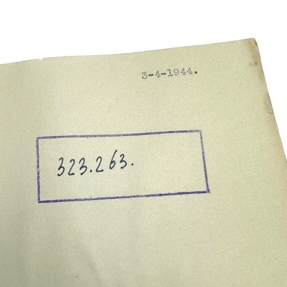 Original WWII Dutch NSB document regarding a resistance action in Valkenswaard (Noord-Brabant)