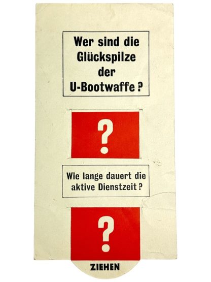 Original WWII Allied Anti-Kriegsmarine U-Boot leaflet