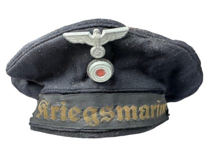 Original WWII German Kriegsmarine Tellermütze produced in Amsterdam