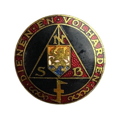 Original WWII Dutch NSB 'Dienen en Volharden' pin