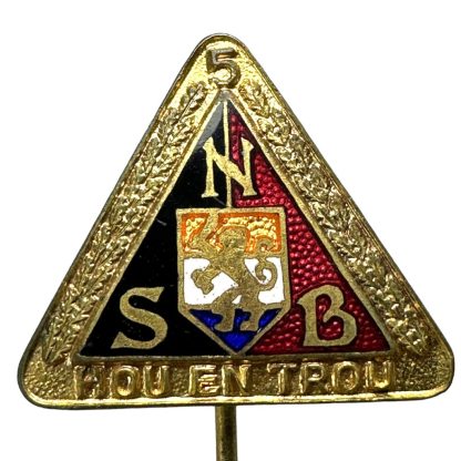 Original WWII Dutch NSB 5 years badge