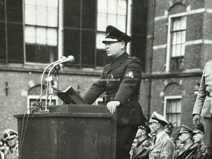 Original WWII Dutch Waffen-SS photo with Anton Mussert, Rauter, Seyss-Inquart, Cornelis van Geelkerken and Seyffardt