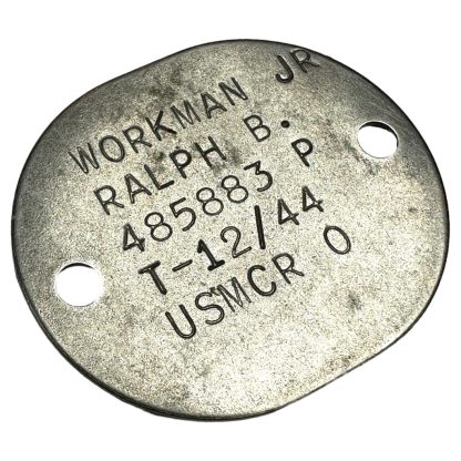 Original WWII USMCR dog tag