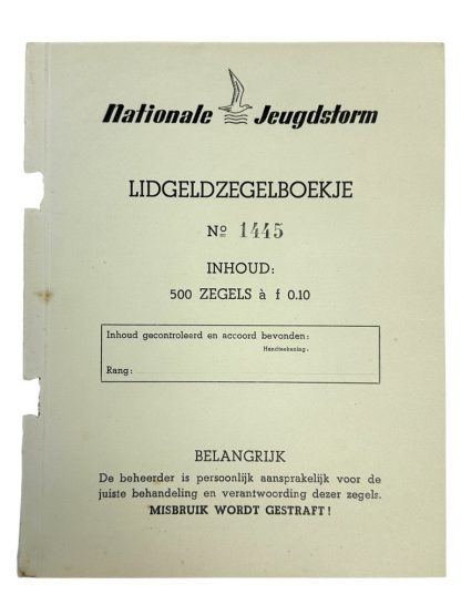 Original WWII Dutch Nationale Jeugdstorm stamp set