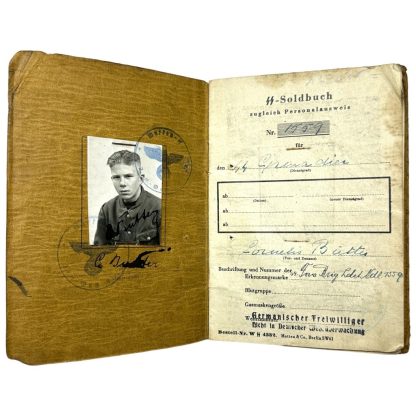 Original WWII Dutch Waffen-SS Soldbuch