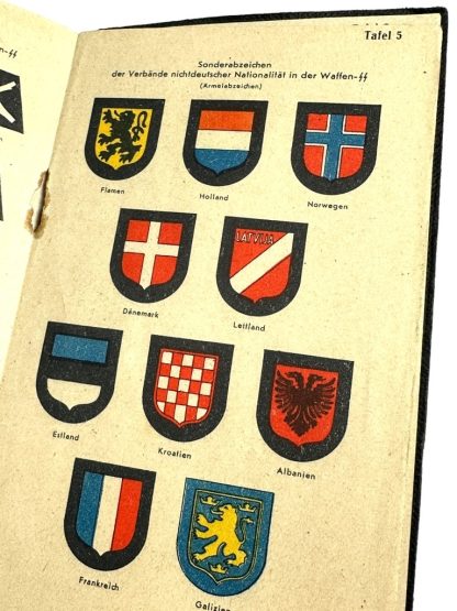 Original WWII German Waffen-SS SS pocket agenda 1945