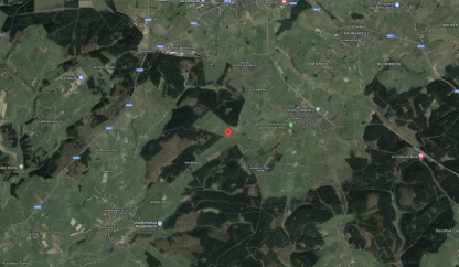 Original WWII US antitank minefield sketch/map area of Honsfeld (Ardennes Forest)
