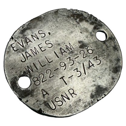 WWII USNR dog tag