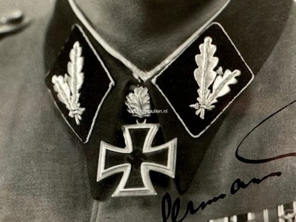 Original WWII German Waffen-SS large size signed photo of Hermann Fegelein
