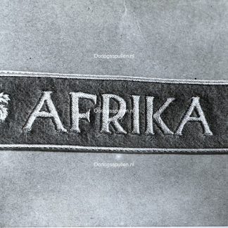 Original WWII German photo of the Afrika cuff title