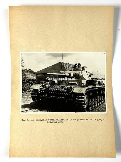 Original WWII German photo of a Panzer III tank