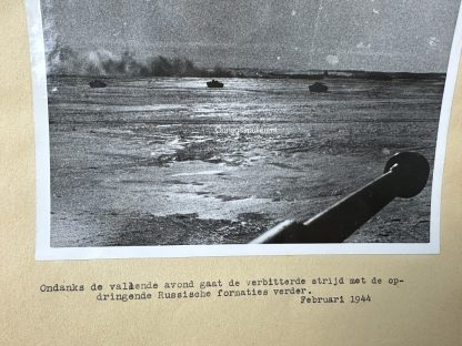 Original WWII German photo of Panzers on the battlefield