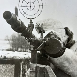 Original WWII German photo of a Luftwaffe soldier with MG34