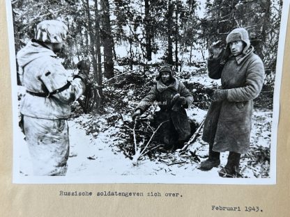 Original WWII German photo of surrendering Russian soldiers