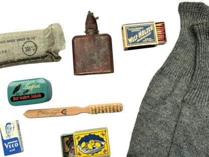 Original WWII German personal effects of the German soldier set