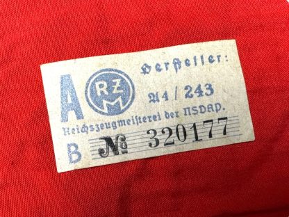 Original WWII German NSDAP armband with RZM label in mint condition
