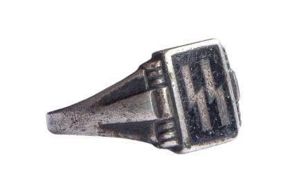 Original WWII German silver SS ring