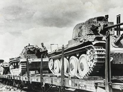 Original WWII German photo of tanks and vehicles
