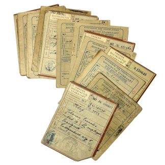 Original WWII Dutch lot of 29 Distributie Stamkaarten