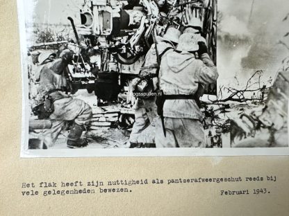 Original WWII German photo of a FLAK 88 used against tanks