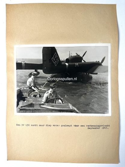 Original WWII German photo of a Blohm & Voss BV 138 flying boat