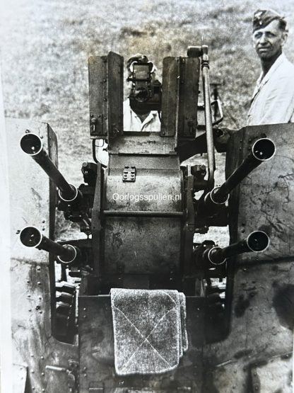 Original WWII German photo of a Flak 3,7 gun