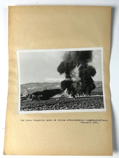 Original WWII German photo of a crashed American aircraft in Bulgaria