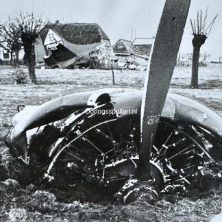 Original WWII German photo of a crashed aircraft