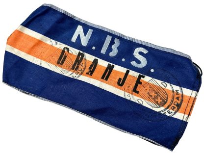 Original WWII Dutch Binnenlandse Strijdkrachten 'Oranje' armband for the city of Amsterdam