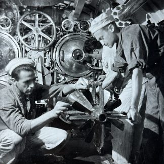 Original WWII German photo of the inside of an Italian submarine