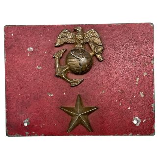 Original WWII USMC Brigadier General vehicle plate