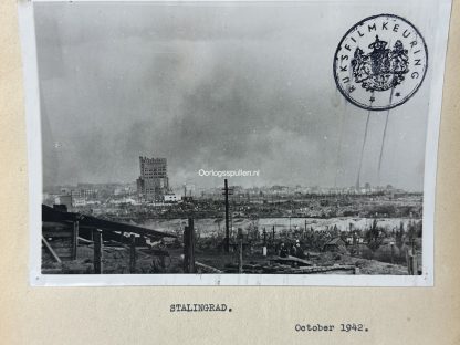 Original WWII German photo of the destroyed city of Stalingrad