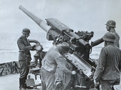 Original WWII German photo of the artillery at the Atlantikwall