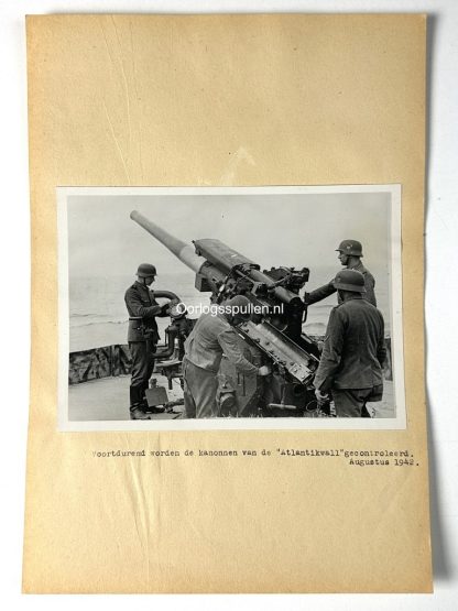 Original WWII German photo of the artillery at the Atlantikwall