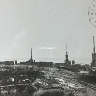 Original WWII German photo of railroad artillery at the Atlantikwall
