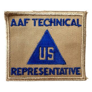 Original WWII US Army Air Forces technical representative patch
