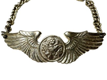 Original WWII USAAF Aircrew Wing silver bracelet