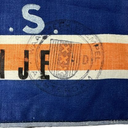 Original WWII Dutch Binnenlandse Strijdkrachten 'Oranje' armband for the city of Amsterdam